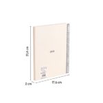 Milan Serie 1918 Quaderno a spirale Formato A5 Griglia 5x5 mm - 80 fogli da 95 g/m² - Microperforato, 2 fori - Colore Beige - immagine 3