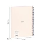 Milan Serie 1918 Confezione da 4 quaderni a spirale formato A4 griglia 5x5 mm - 80 fogli da 95 g/m² - Microperforati, 4 fori - Colori assortiti - immagine 4