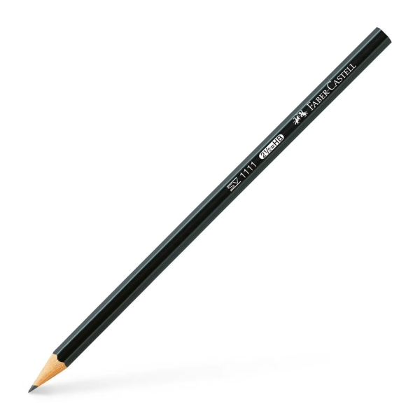 Faber-Castell Castell 1111 Matita di grafite HB - Mina resistente alla rottura - Corpo con finitura nera