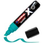 Edding X 6900 Oceano Confezione da 3 pennarelli multisuperficie permanenti a inchiostro opaco - Punta smussata con tratto 2-10 mm - Colori: blu, argento e turchese - immagine 3