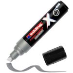 Edding X 6900 Oceano Confezione da 3 pennarelli multisuperficie permanenti a inchiostro opaco - Punta smussata con tratto 2-10 mm - Colori: blu, argento e turchese - immagine 4