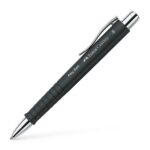 Faber-Castell Poly Pack con penna a sfera Poly Ball e penna stilografica Poly Pen con pennino B - Clip in metallo - Colore nero - immagine 3