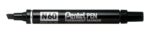 Pentel Pen N60 Pennarello permanente - Punta smussata resistente e durevole - Resistente all'acqua e alla luce - Colore nero