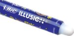 Bic Illusions Penna cancellabile - Punta media da 0,7 mm - Impugnatura in gomma - Ricaricabile - Colore blu - immagine 3