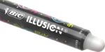 Bic Illusions Penna cancellabile - Punta media da 0,7 mm - Impugnatura in gomma - Ricaricabile - Colore nero - immagine 3