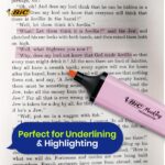 Bic Marking Highlighter Flat Evidenziatore fluorescente - Punta smussata - Tratto tra 1,20 e 4,60 mm - Inchiostro a base d'acqua - Colore rosa pastello - immagine 4