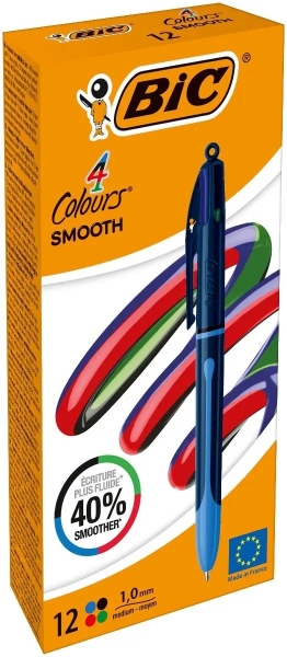 0 mm - Scrittura più fluida del 40% - 4 colori