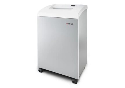Dahle 106 Distruggidocumenti manuale a strisce P-2 - Distrugge fino a 22 fogli - Cestino da 60 L - Ruote girevoli con freno - Distrugge carta
