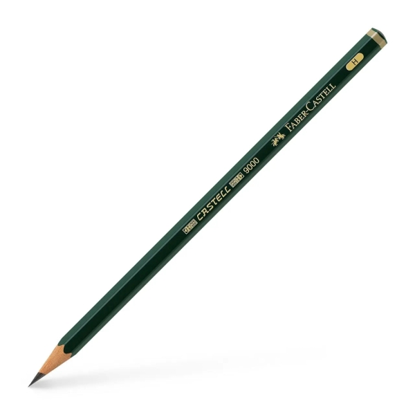 Faber-Castell Castell 9000 Matita di grafite H - Mina resistente alla rottura - Ecologica