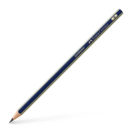Faber-Castell Goldfaber 1221 Matita di grafite H - Alta qualità - Resistente alla rottura - Corpo blu con strisce dorate