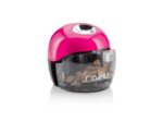 Tappacarte elettrico Dahle 250 - Per matite da Ø 8 mm - Ampio contenitore trasparente - Alimentazione a batterie AA - Colore rosa - immagine 3