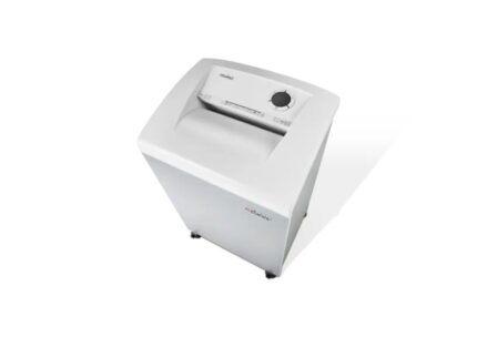 Dahle 306 Team Distruggidocumenti manuale a taglio in particelle P-3 - Distrugge fino a 20 fogli - Cestino da 60 L - Ruote girevoli con freno - Colore bianco