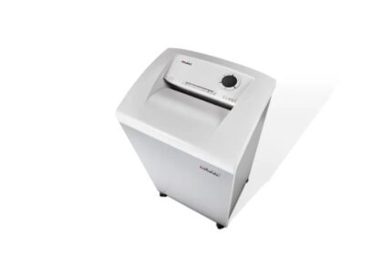 Dahle 306 Team Distruggidocumenti manuale a taglio in particelle P-3 - Distrugge fino a 20 fogli - Cestino da 100 L - Ruote girevoli con freno - Colore bianco