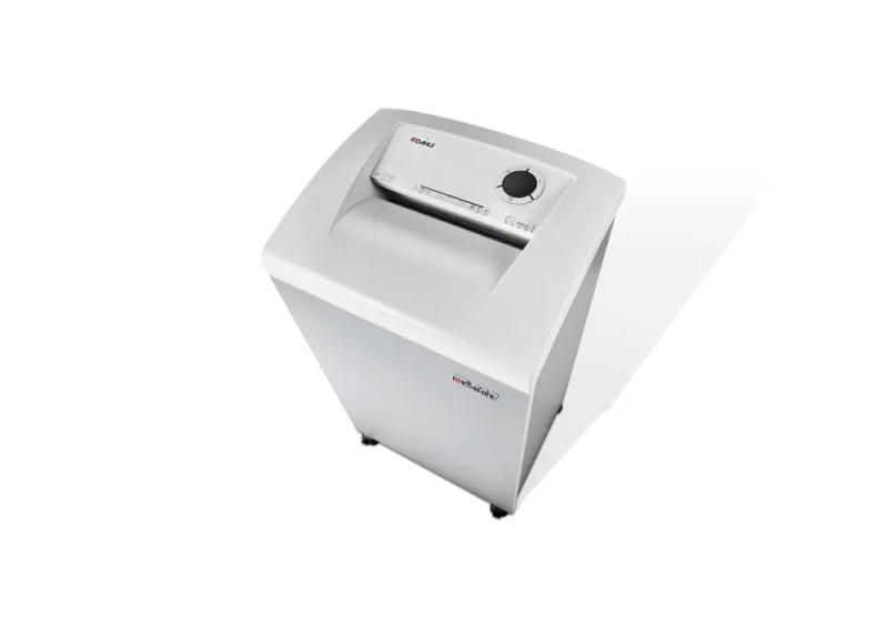 Dahle 306 Team Distruggidocumenti manuale a taglio in particelle P-3 - Distrugge fino a 20 fogli - Cestino da 100 L - Ruote girevoli con freno - Colore bianco