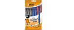 Bic Bu3 Confezione da 10 penne a scatto - Punta media da 1 mm - Tratto 0