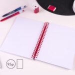 Milan Nata 624 Confezione da 3 quaderni a spirale formato A5 a fogli lisci - 80 fogli da 95 g/m² - Microperforati, 4 fori - Colori assortiti - immagine 3