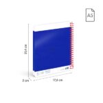 Milan Nata 624 Confezione da 3 quaderni a spirale formato A5 a fogli lisci - 80 fogli da 95 g/m² - Microperforati, 4 fori - Colori assortiti - immagine 4