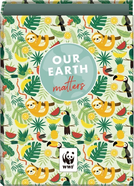 Dohe WWF Tropic Raccoglitore a 4 anelli misti da 40 mm - Formato Folio - Copertina in cartoncino rivestito plastificato