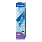 Pelikan Twist Penna Stilografica Scolastica Ricaricabile - Pennino in Acciaio Inossidabile Punta M - Corpo Colore Blu (814737) - immagine 5