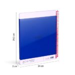 Milan Nata 624 Quaderno a spirale formato A4 liscio - 80 fogli da 95 g/m² - Microperforato, 4 fori - Colore blu - immagine 4