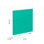 Milan Nata 624 Blocco incollato formato A4 liscio - 48 fogli da 95 g/m² - Microperforato - Colore verde - immagine 4
