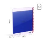 Milan Nata 624 Confezione da 3 quaderni a spirale formato A4 liscio - 80 fogli da 95 g/m² - Microperforato, 4 fori - Colori assortiti - immagine 4