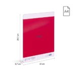 Milan Nata 624 Confezione da 3 quaderni rilegati in formato A4 a righe da 7 mm - 48 fogli da 95 g/m² - Microperforati - Colori assortiti - immagine 4