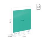 Milan Nata 624 Confezione da 3 quaderni rilegati in formato A4, quadretti da 5 mm - 48 fogli da 95 g/m² - Microperforati - Colori assortiti - immagine 4