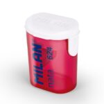 Milan Nata® 624 Espositore da 12 temperamatite con contenitore - Lama in acciaio - Colore bianco/rosa - immagine 2