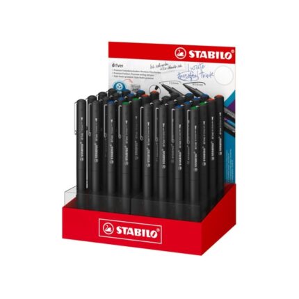 Stabilo Dr!ver Espositore con 32 pennarelli assortiti a punta media 0