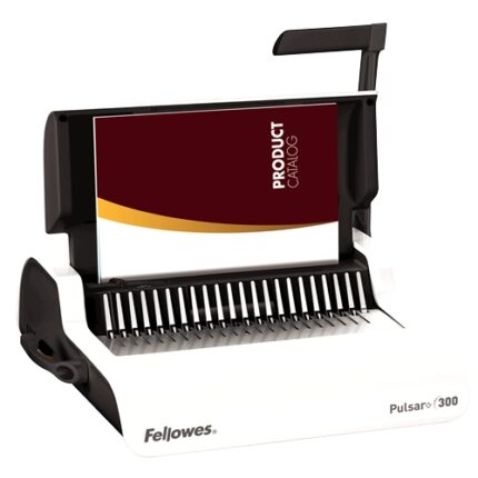 Fellowes Pulsar+ 300 Rilegatrice manuale A4 per spirale in plastica - Perforazione fino a 20 fogli - Rilegatura fino a 300 fogli