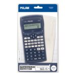 Milan Collezione 430 M240 Calcolatrice scientifica 10+2 cifre - Display a 2 righe - 240 funzioni integrate, di cui 124 scientifiche - Custodia protettiva stampata - Colore blu/bianco - immagine 4
