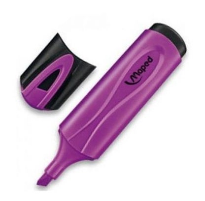 Maped Peps Classic Pennarello fluorescente - Punta smussata - Tratto da 1 a 5 mm - Ideale per sottolineare ed evidenziare - Colore viola