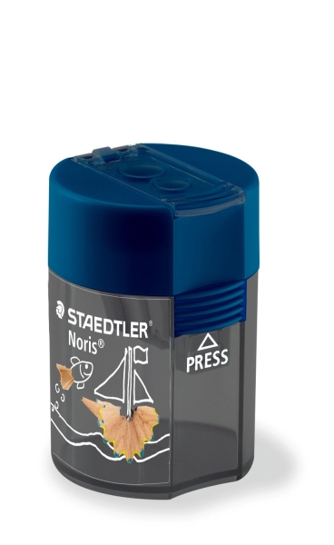 Staedtler 512 F Temperamatite a 2 fori con contenitore - Per matite da 8