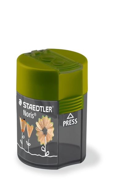 Staedtler 512 F Temperamatite a 2 fori con contenitore - Per matite da 8