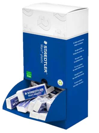 Gomma Staedtler Mars Plastic - Plastica - Alta precisione - Colore bianco