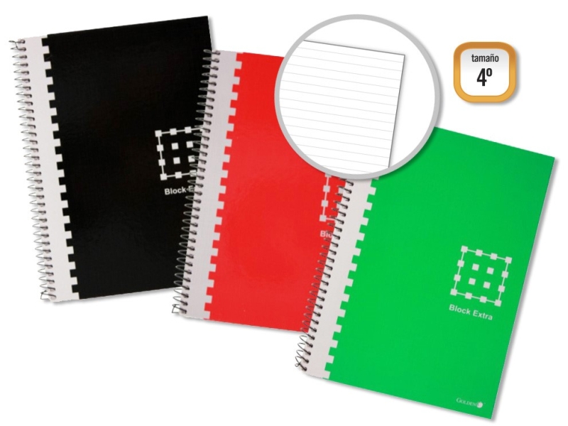 Quaderno a spirale Golden 4° formato