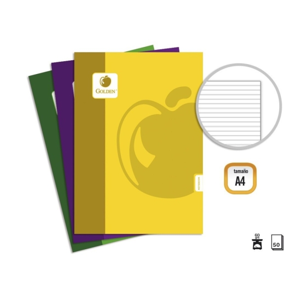 Golden Basic Confezione da 10 quaderni rilegati A4