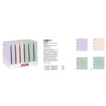 Safta Espositore con 36 raccoglitori ad anelli - Materiale riciclato - Include 100 fogli - Fogli da 90 g/m² - Divisori - Tasca per documenti - 3 ripiani - 400x380x1900 mm - Colori assortiti - immagine 2