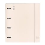 Safta Cartella a 4 anelli - PP Foam - Anelli da 35 mm - Include 100 fogli A4 - 27x32x4 cm - Colore beige