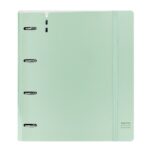Safta Raccoglitore a 4 anelli - PP Foam - Anelli da 35 mm - Include 100 fogli A4 - 27x32x4 cm - Colore verde pastello