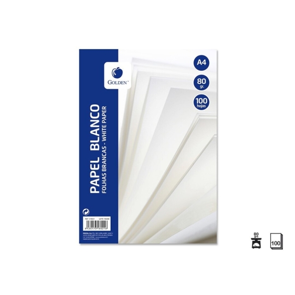 Golden Quaderno da 100 fogli 80 g liscio - Formato A4