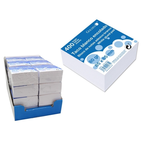 Bismark Blocco da 400 fogli 85x85 mm - Colore bianco Bismark Blocco da 400 fogli 85x85 mm - Colore bianco