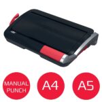 GBC CombBind CB12 Rilegatrice manuale a spirale - Rilegazione fino a 165 fogli A4 - Può perforare fino a 14 fogli - Veloce e facile da usare - Colore nero - immagine 3