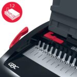 GBC CombBind CB12 Rilegatrice manuale a spirale - Rilegazione fino a 165 fogli A4 - Può perforare fino a 14 fogli - Veloce e facile da usare - Colore nero - immagine 4
