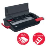 GBC CombBind CB12 Rilegatrice manuale a spirale - Rilegazione fino a 165 fogli A4 - Può perforare fino a 14 fogli - Veloce e facile da usare - Colore nero - immagine 5