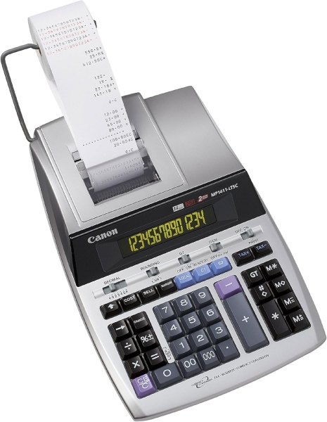 Canon MP1411-LTSC GB Calcolatrice con stampa a 14 cifre - Stampa in nero e rosso - Display LCD a 1 riga - Tastiera spaziosa Canon MP1411-LTSC GB Calcolatrice con stampa a 14 cifre - Stampa in nero e rosso - Display LCD a 1 riga - Tastiera spaziosa
