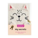 Miquel Rius Back2Fun Diario segreto peluche gatto - 80 fogli a righe di carta da 80 g - Chiusura con chiave - immagine 4