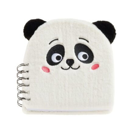 Miquel Rius Back2Fun Quaderno di peluche Panda - 160 fogli lisci di carta 80 g/m2 - Risguardi stampati e prima pagina con frontespizio