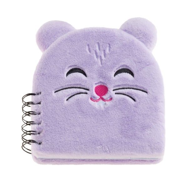 Miquel Rius Back2Fun Quaderno di peluche Hamster - 160 fogli a righe di carta 80 g/m² - Risguardi stampati e prima pagina con copertina